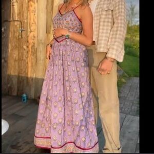 SOLD OUT 💜The Outlaw Dame sz Small, smocked maxi dress